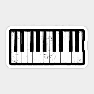 Piano Keys Keyboard Music Sticker